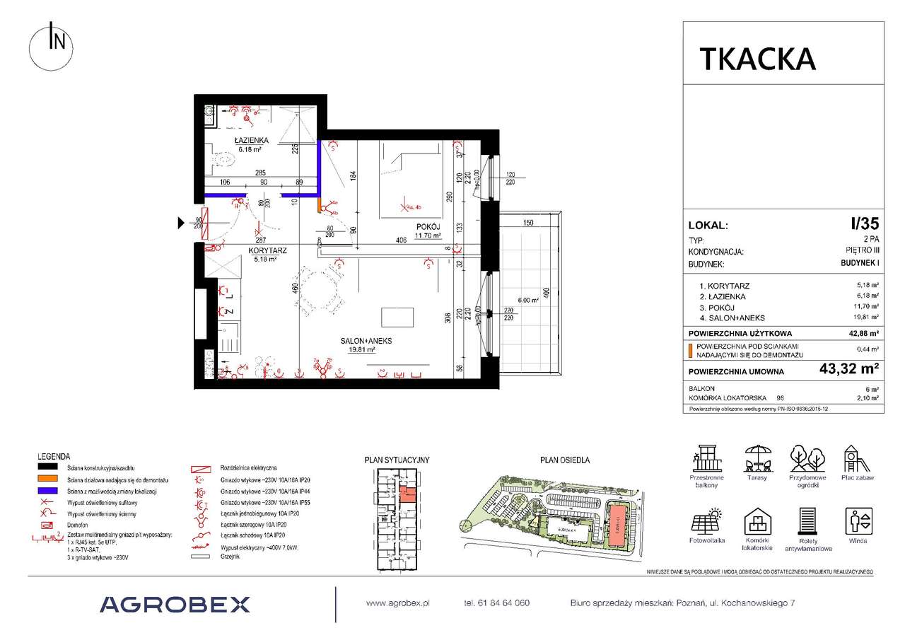 Osiedle Tkacka | mieszkanie 2-pok. | I-35 - Pełny obrazek: 2/7