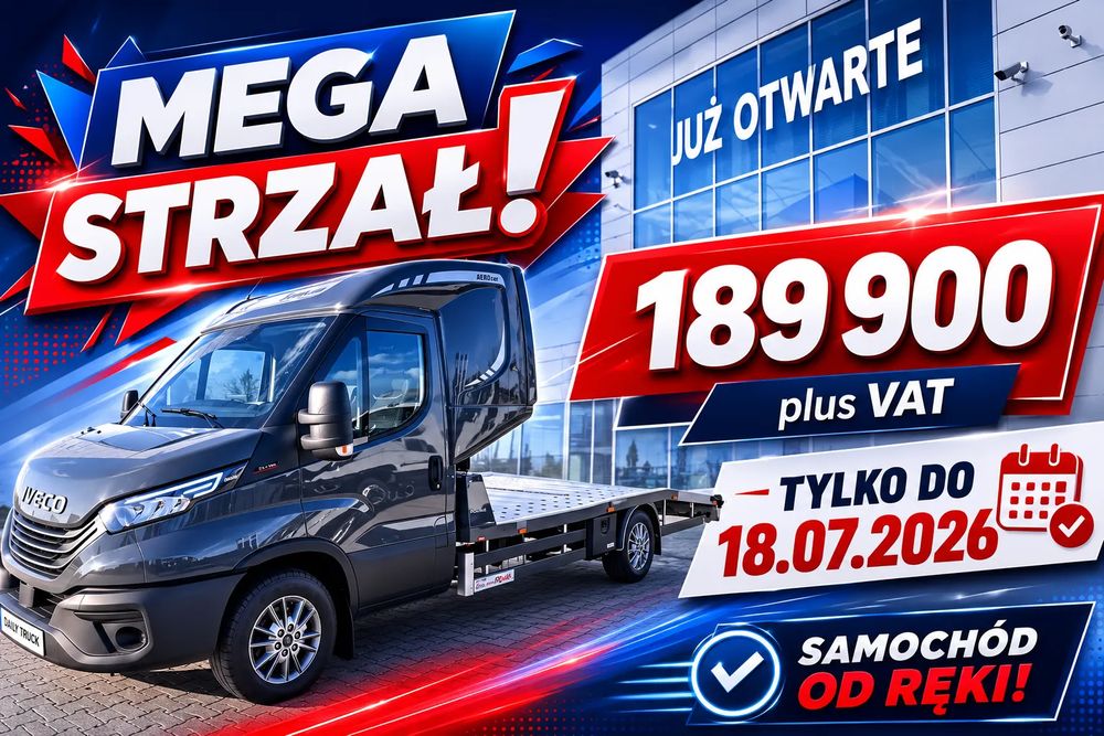 Iveco NAJTANIEJ W PL - OD RĘKI - AUTOMAT ZF Z OPCJĄ SPANIA LAWETA z opcją spania - 3 litry silnik - niezależne ogrzewanie GRATIS
