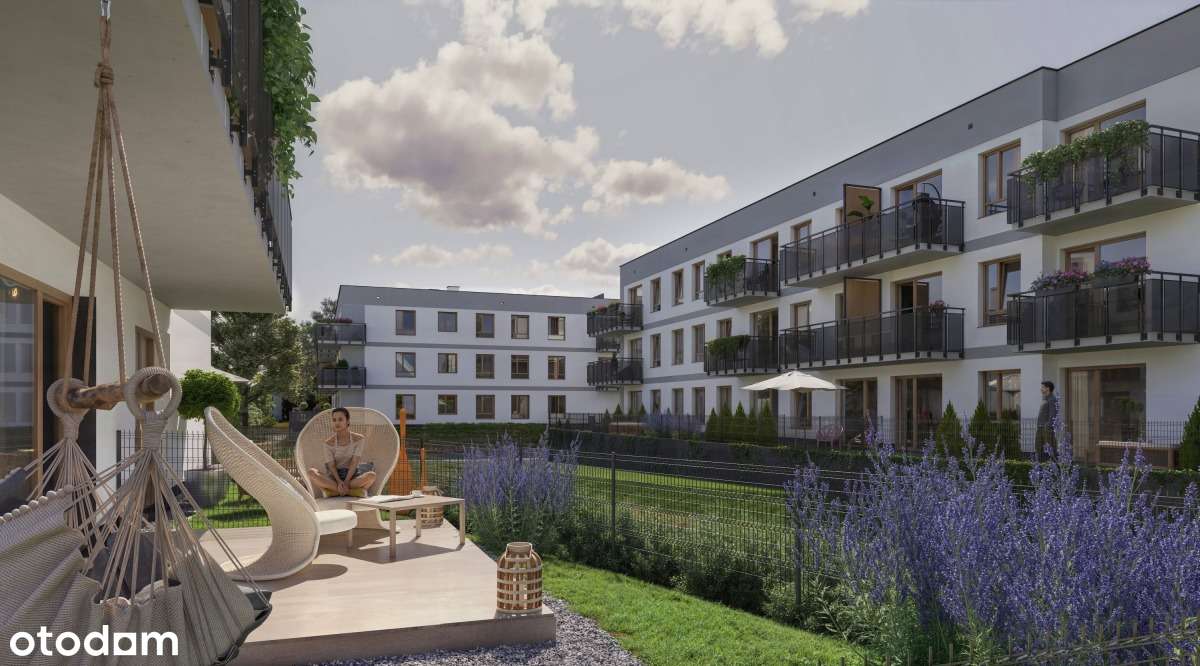 2-pokojowe mieszkanie 44m2 + balkon - Pełny obrazek: 1/8