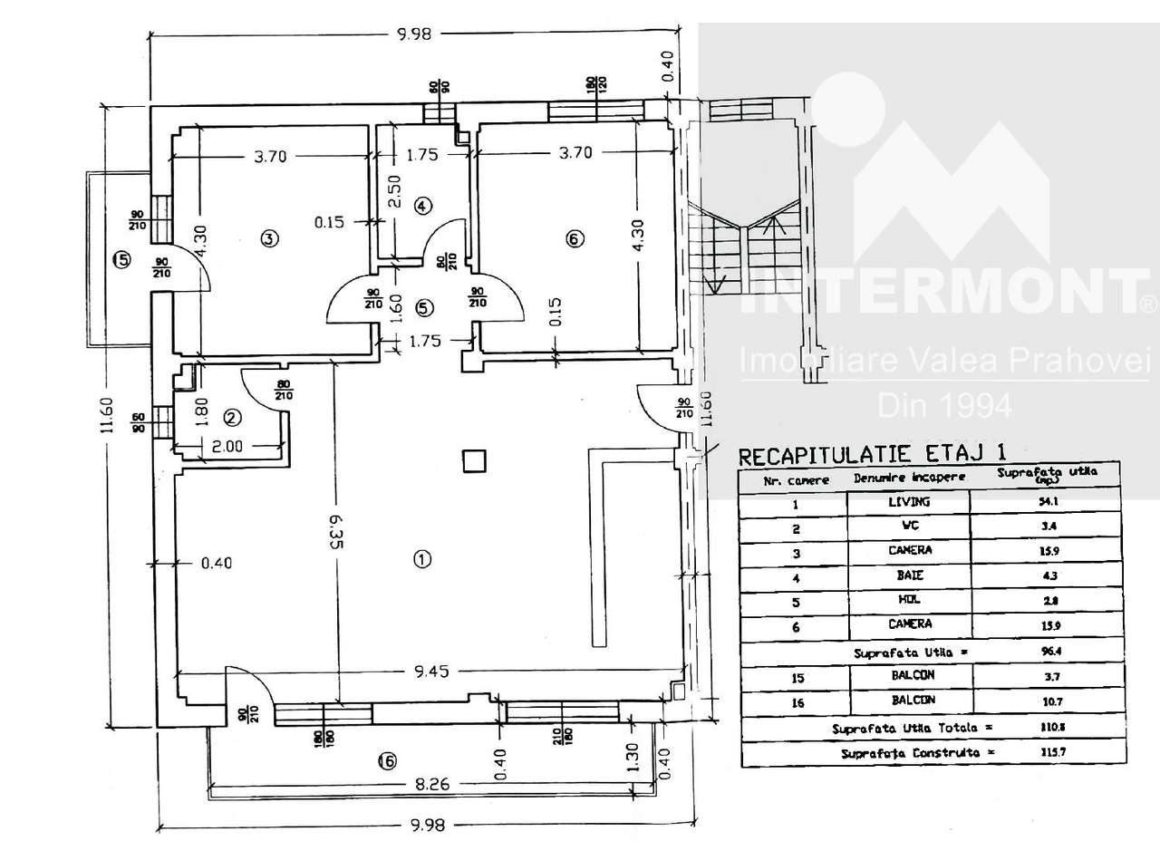 Apartament 3 camere, balcon, grădină-16