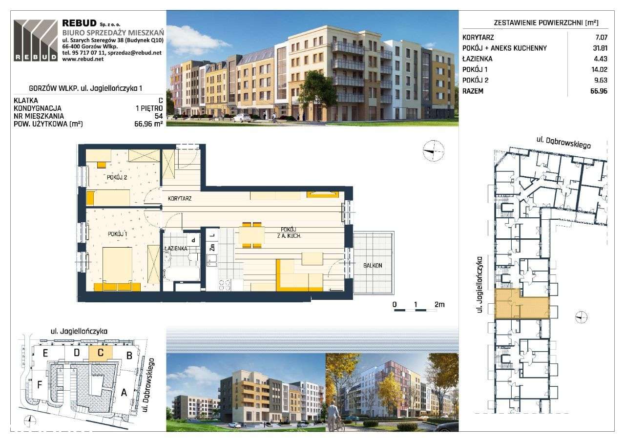 Jagiellończyka | Mieszkanie 1/54 - Pełny obrazek: 2/7