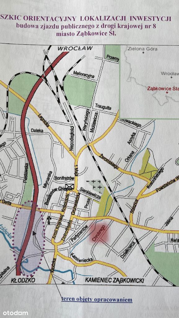 Działka Inwestycyjna przy drodze S8 -2,7 ha