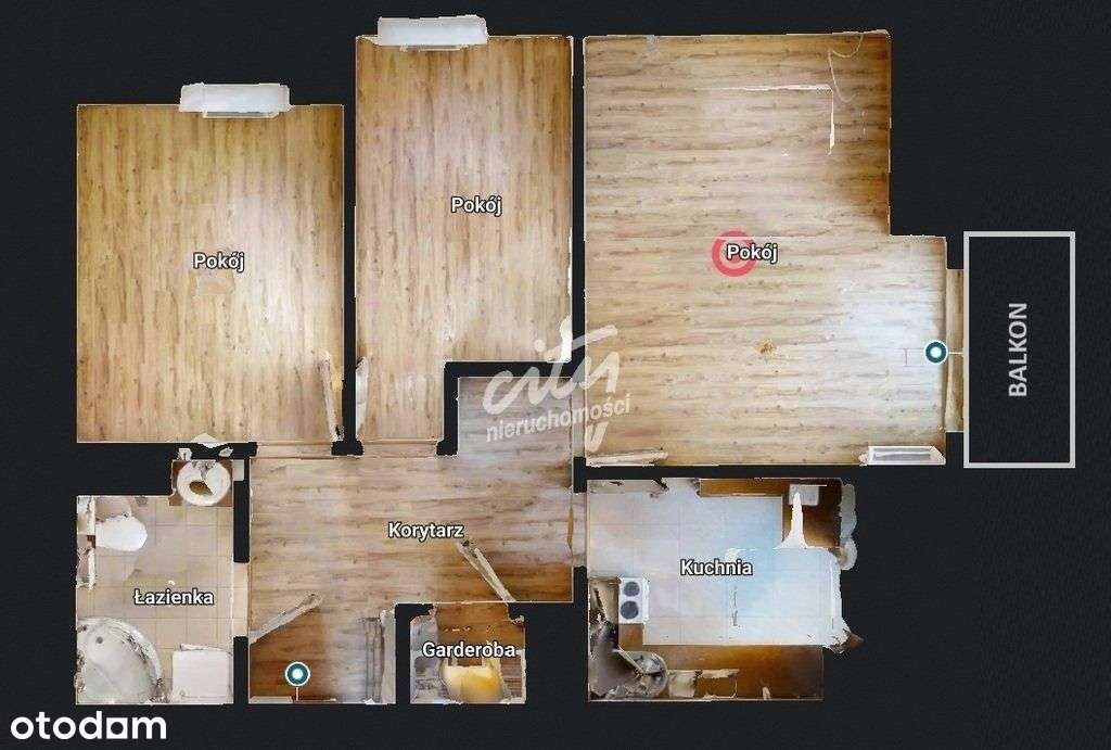 3 pokoje na os Majowym z balkonem-1