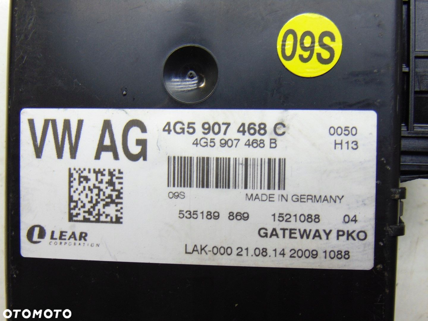 MODUŁ GATEWAY AUDI A6 C7 SEDAN 10- 4G5907468C - 2