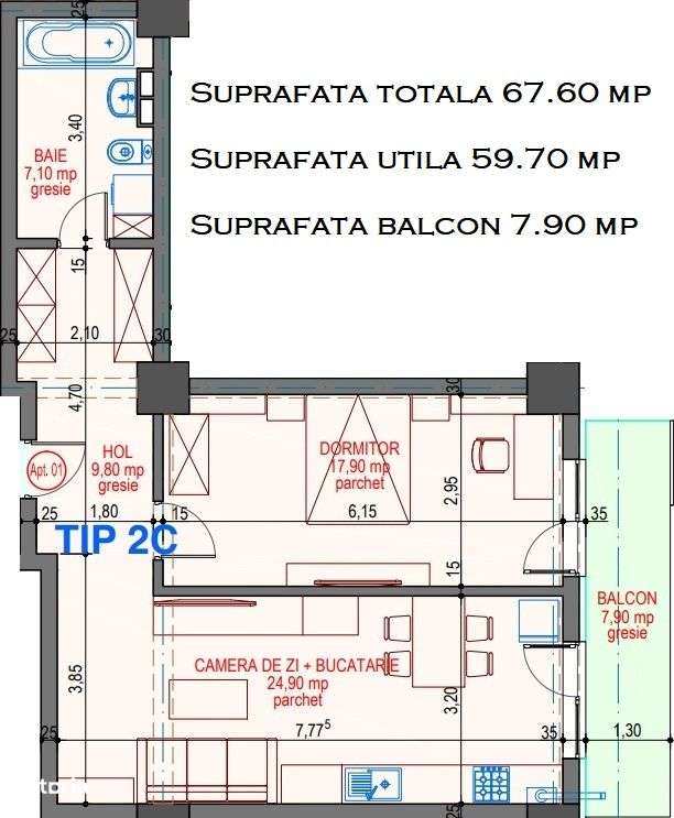 ADAMANT ECLYPSE, 2 camere, TIP 2C, 67.6mp CUG-BRD - Imagine principală: 3/15