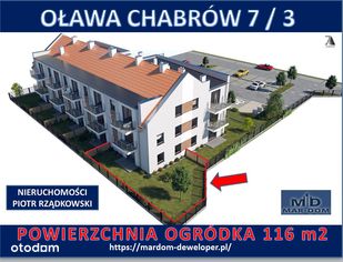 Oława mieszkanie z ogródkiem-parter-50,45m2CHABRÓW