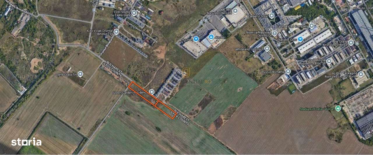 Teren intravilan 8.124 mp cu deschidere 164 ml – Jilava, Ilfov - Imagine principală: 3/4