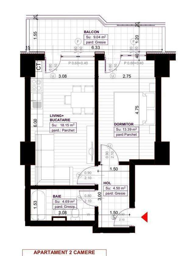 Proprietar, apartament 2 camere. Royal Town Copou-13