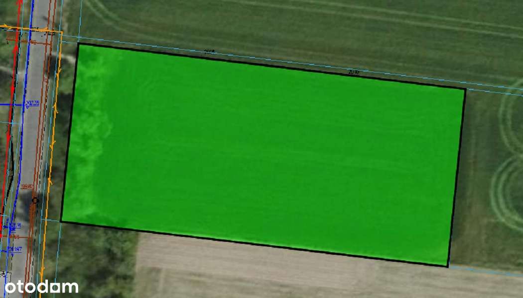 Prąd, woda, kanalizacja! Opcja podziału! 81m x 37m! BUDOWLANA !!-8