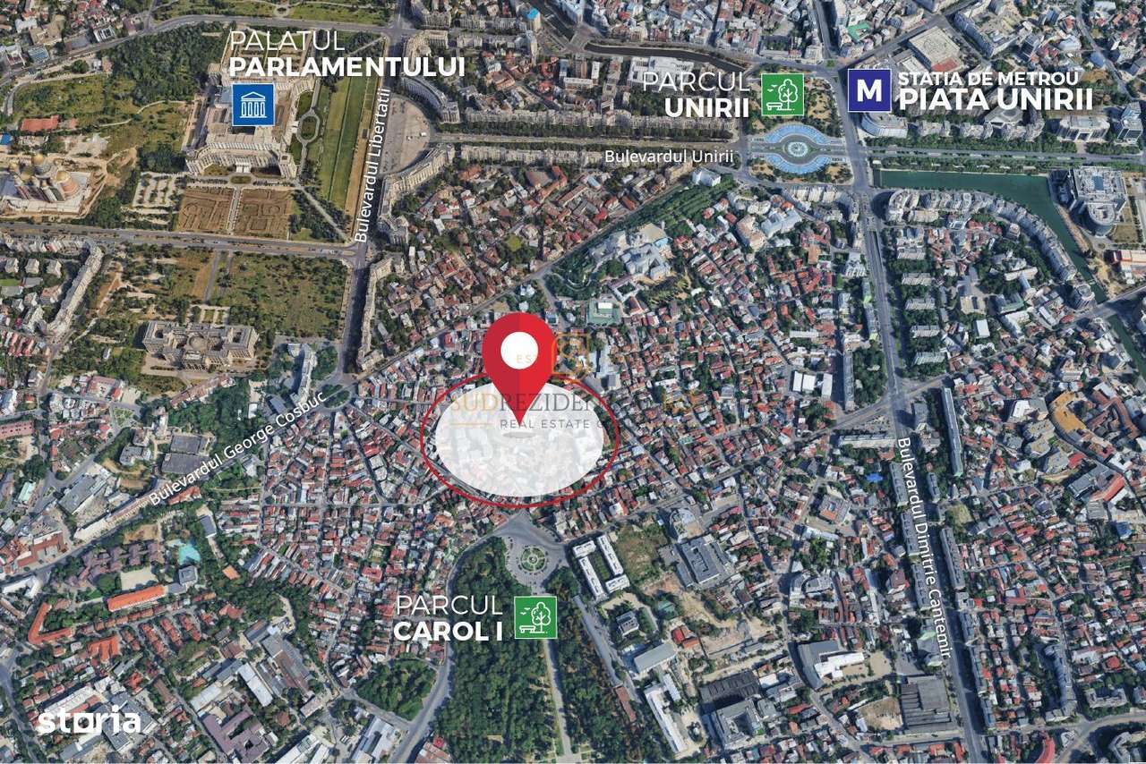 Teren 1883 mp in zona centrala, deschidere stradala, Parcul Carol - Imagine principală: 2/8