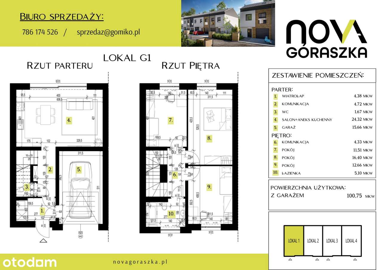 4-pokojowy dom 147,95 m2 + ogródek - Pełny obrazek: 2/9