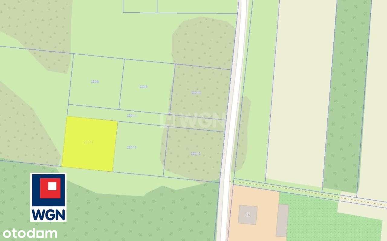 Działka, 900 m², Kodrąb-4