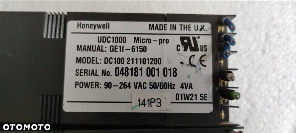 WYŚWIETLACZ HONEYWELL UDC1000 MICRO-PRO / GE1L-6150 / DC100 - 5