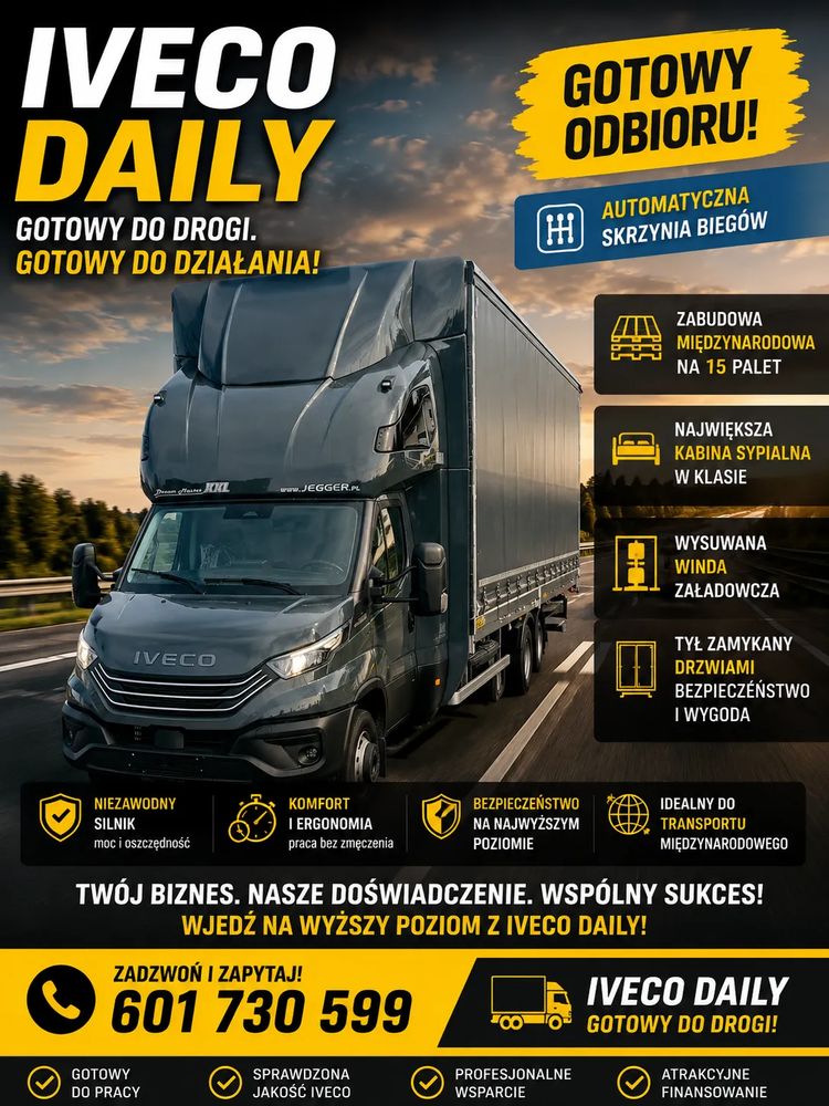 Iveco Daily Międzynarodówka od ręki 210 KM