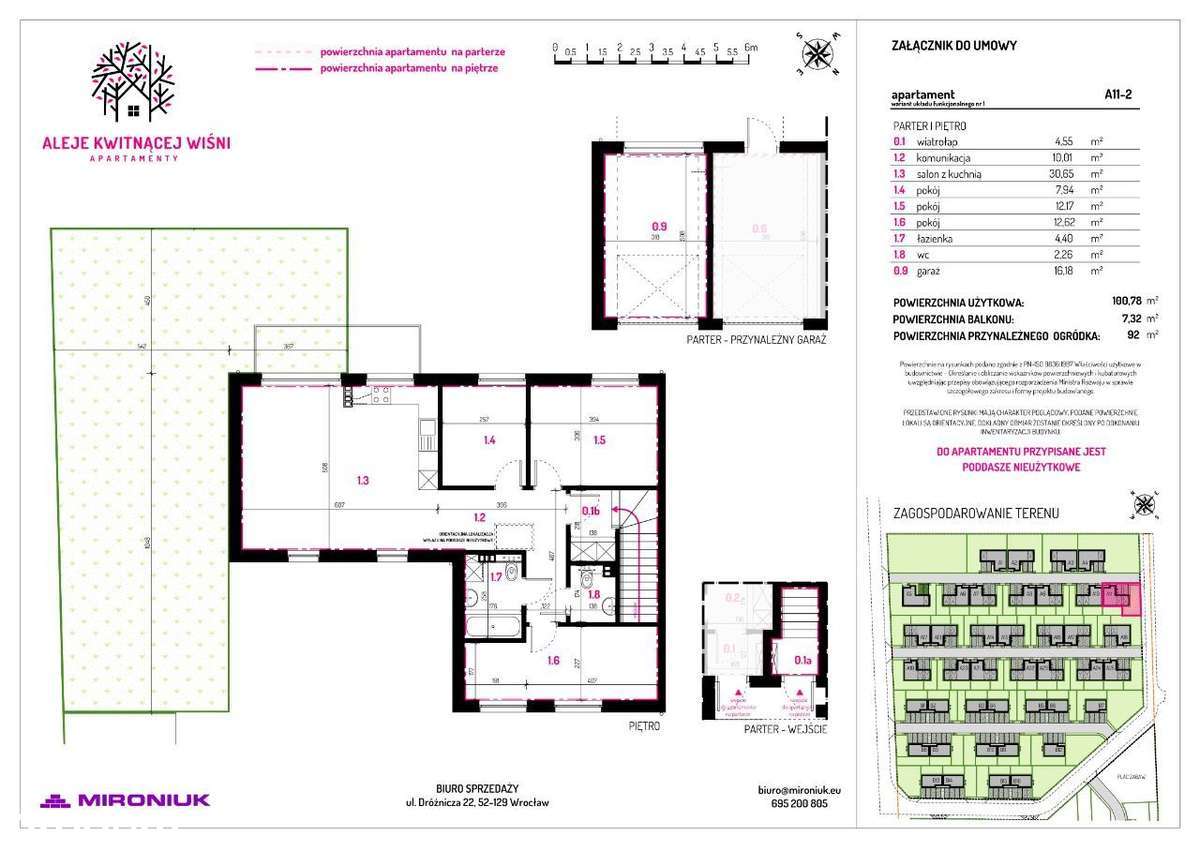 Apartament  A11-2 (100m2)  z ogródkiem! Siechnice! - Pełny obrazek: 2/8