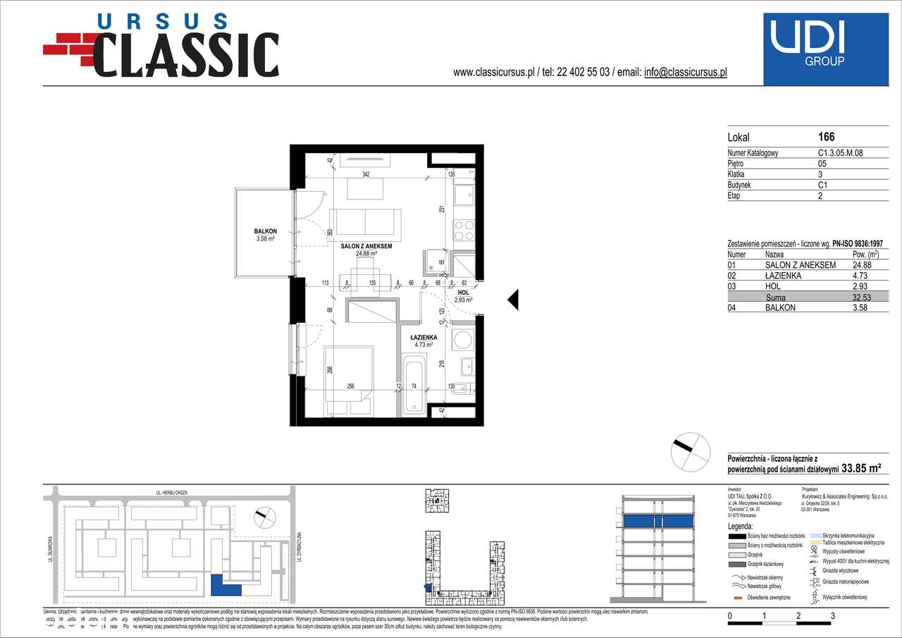 Ursus Classic | mieszkanie 1-pok. |C1_166 - Pełny obrazek: 2/7