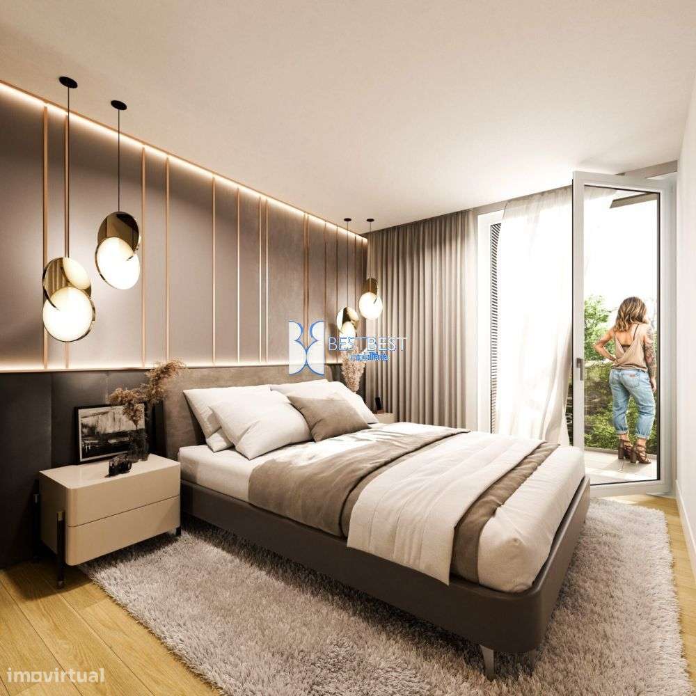 EXCELENTE APARTAMENTO T1 DE LUXO, NOVO, JUNTO AO CENTRO DE BARCELOS - Grande imagem: 2/15