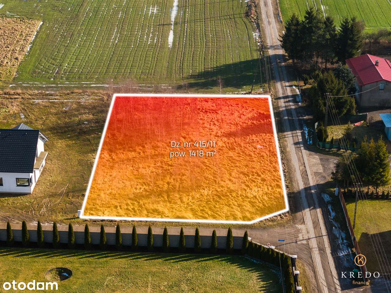 Działka budowlana 1418 m² | Kołdowo | Media | WZ | Spokojna okolica-10