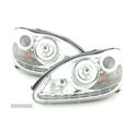 FARÓIS XENON D2S COM LUZ DIURNA LED PARA MERCEDES S W220 02-05 FUNDO CROMADO - 1