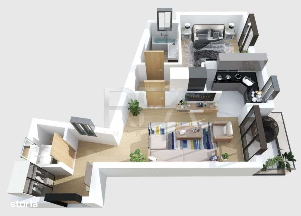 2 camere 2 bai la 8 min metrou Ultracentral - Mosilor - Imagine principală: 3/16