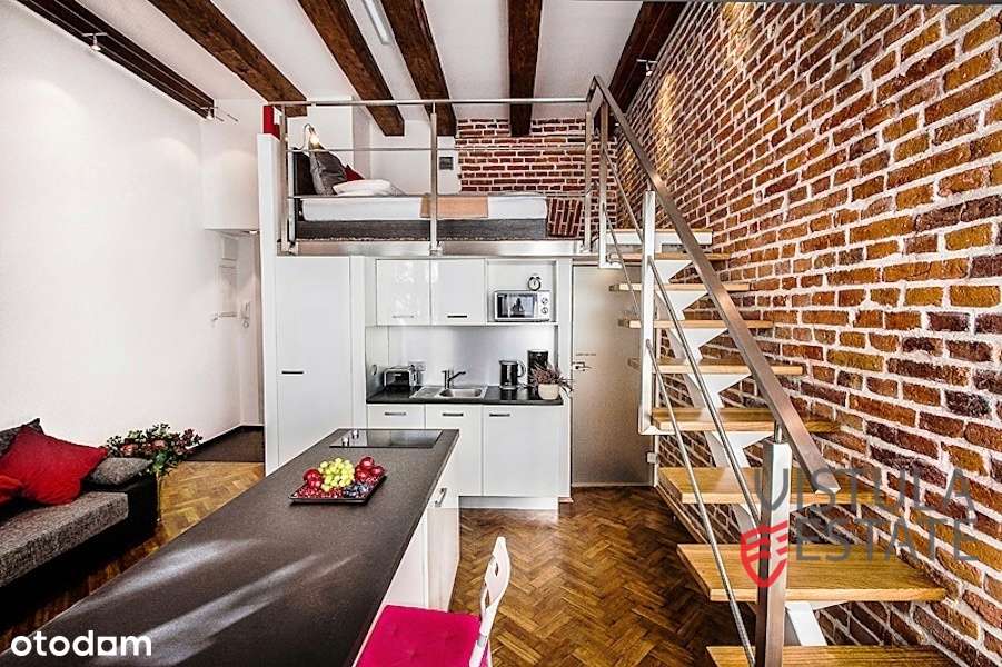 Studio z antresolą i ogródkiem| Stare Miasto-0