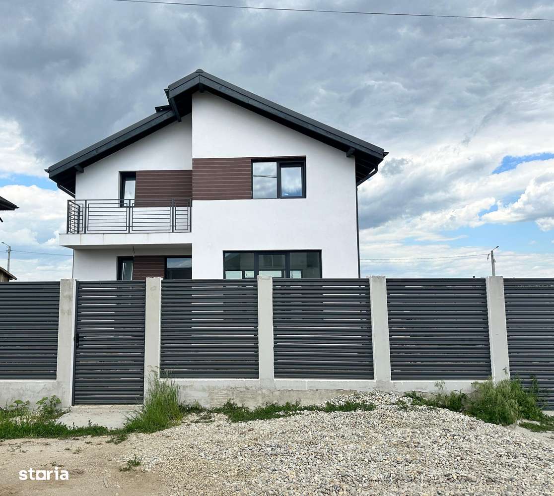 Vila individuala -4 camere -3 bai -425mp teren- str asfaltata - Imagine principală: 1/5