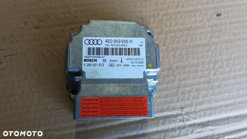 MODUŁ SENSOR AIRBAG AUDI A8 D3 4E0959655H - 1