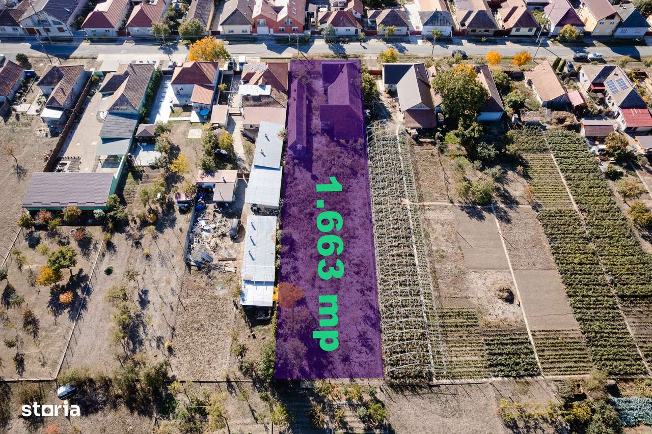 Teren intravilan, 1.663 mp, front stradal 19.5 m - Sânleani - Imagine principală: 5/5