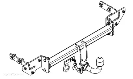 HAK HOLOWNICZY Z KULĄ WYPINANĄ POZIOMO ZA POMOCĄ DŹWIGNI +MODUŁ13PIN do JEEP RENEGADE 2014-22 - 6