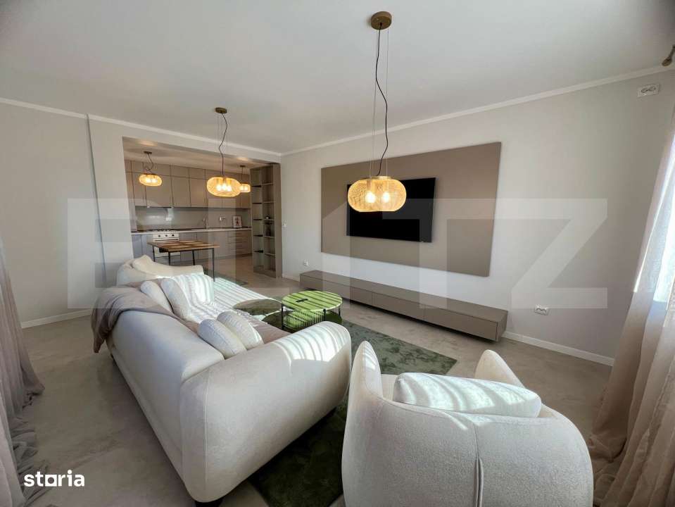 Apartament 2 camere 70mp, prima inchiriere, foarte modern, Brestei - Imagine principală: 2/12