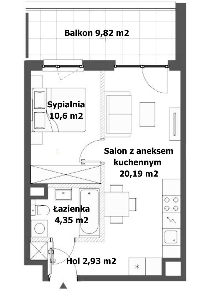Promocyjna cena! Ciche 2 pokoje na Mokotowie bez podatku PCC-2