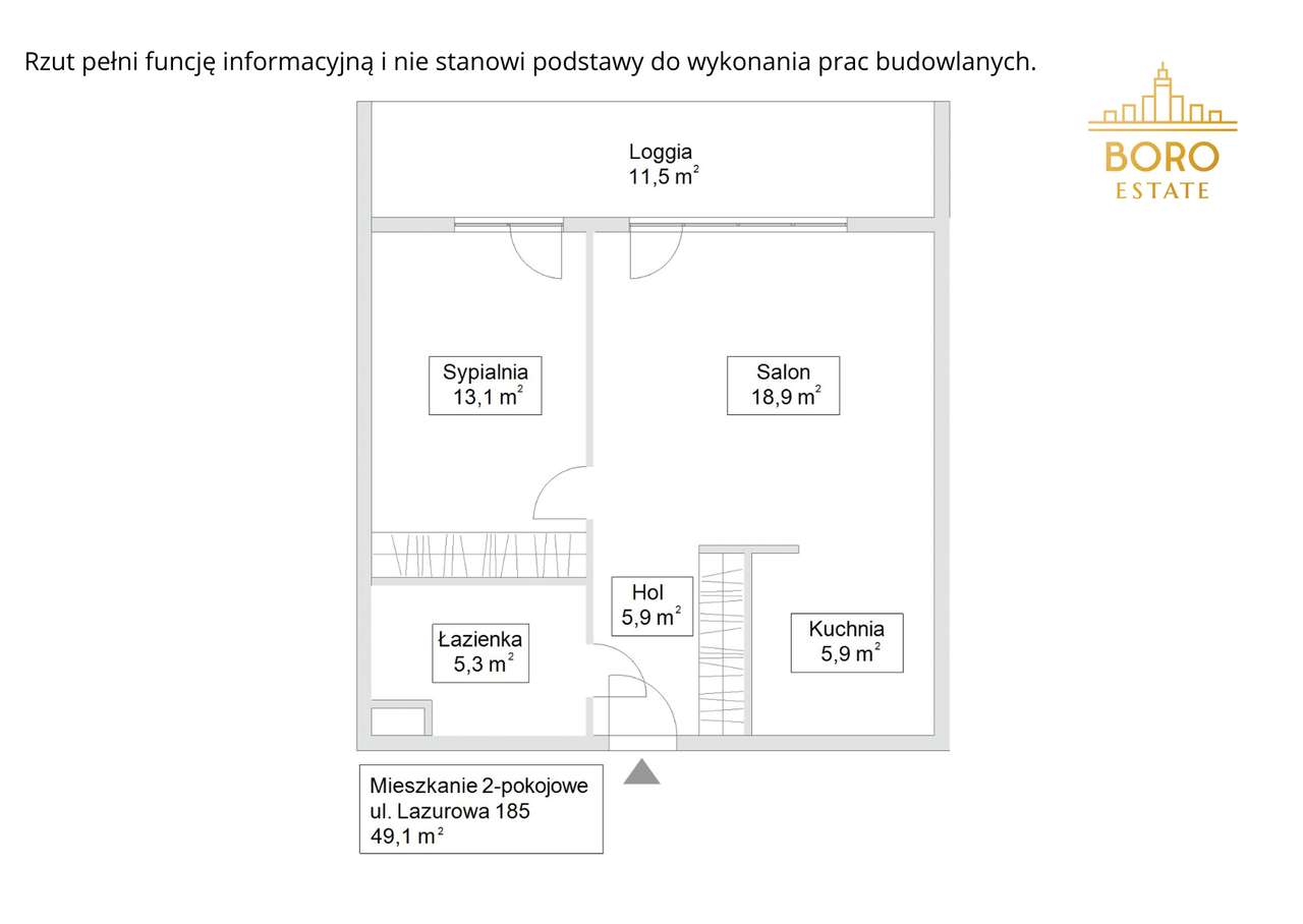 Ciche  2 pokoje z dużą loggią | Lazurowa | Kameralne osiedle-17