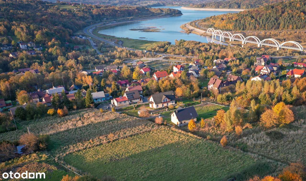Działka  z widokiem na Jezioro Mucharskie (30 ar - możliwość podziału)