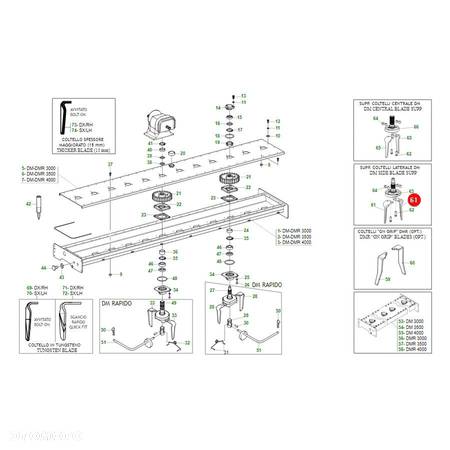 Ząb prawy Maschio Gaspardo M36100210R Oryginał - 4