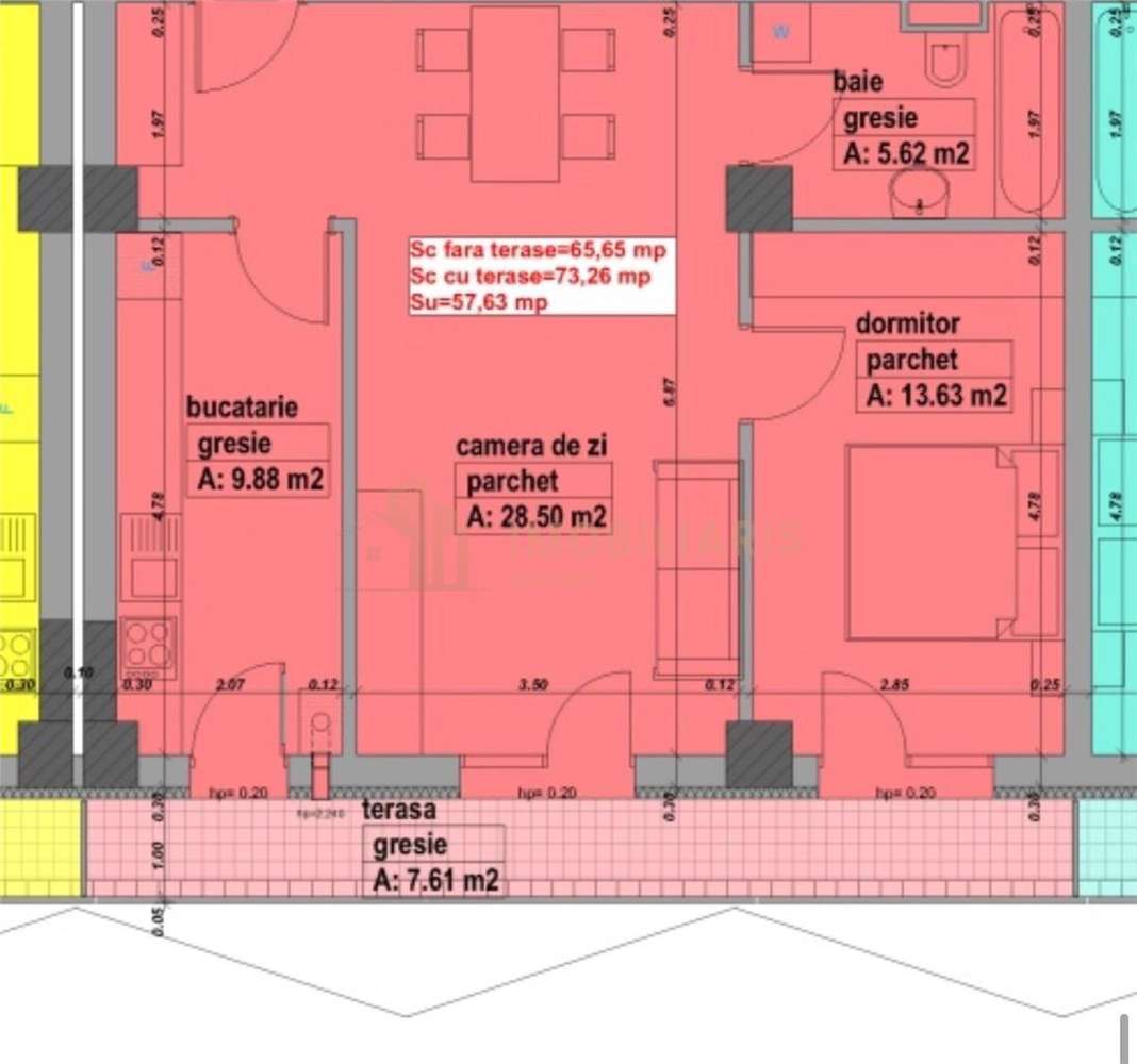 COMISION 0% !!! Apartament 2 camere, bloc nou, zona Republicii -  Poli-6