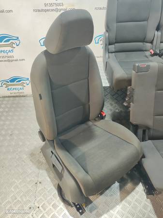 BANCO BANCOS ORIGINAIS VW VOLKSWAGEN TOURAN 2 II MK2 1T3 TECIDO AIRBAG 7 LUGARES - 7