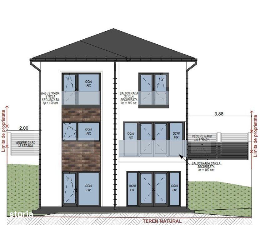 Casa individuala, 120 mp, 429 mp teren, Campenesti