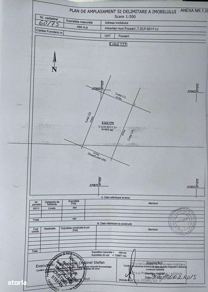 Teren Focsani-Toate Utilitatile-500 mp - Imagine principală: 3/7