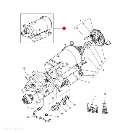 Rozrusznik 12V 3,2kW Massey Ferguson 3763362M94 Zamiennik - 5