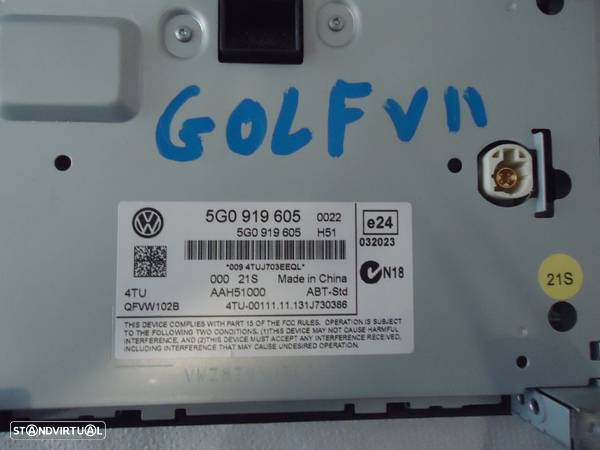 Auto Radio CD & Navegação VW Golf VII - 6