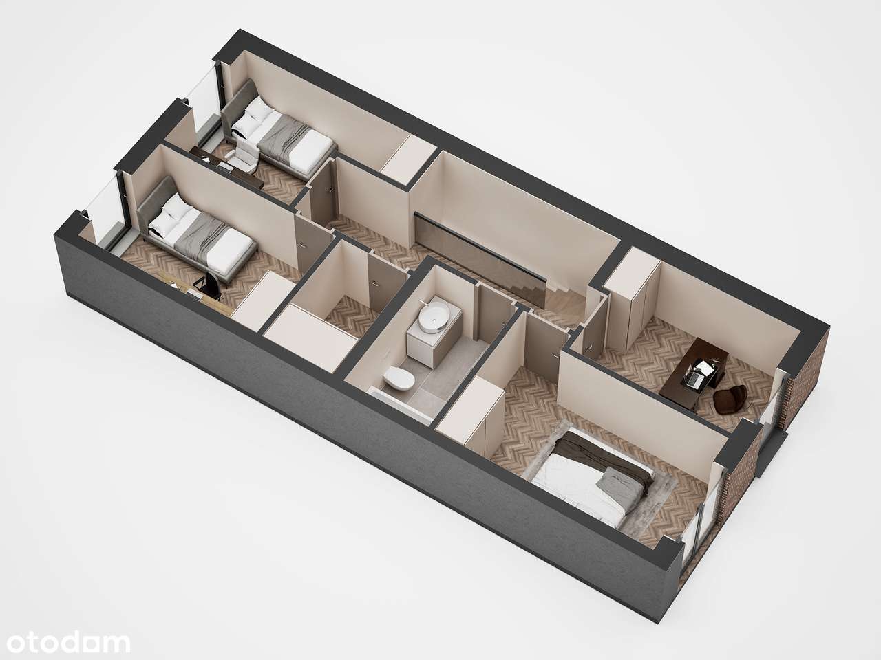 ETAP I - BUD. 64 LOK.2 SEGMENT Z GARAŻEM i OGRÓDEK +M.POSTOJOWE 78 M2 - Pełny obrazek: 2/9