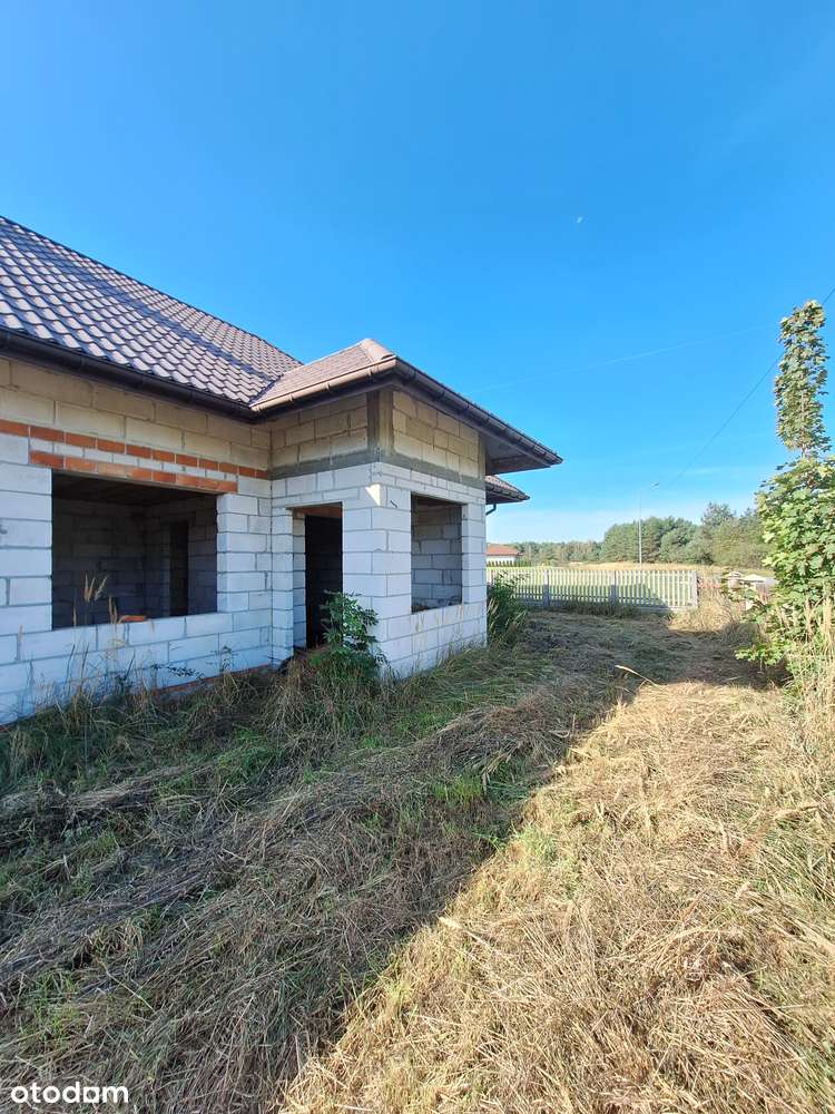 Przestronny dom do wykończenia w Dąbrowie Rzeczyckiej - Pełny obrazek: 4/7