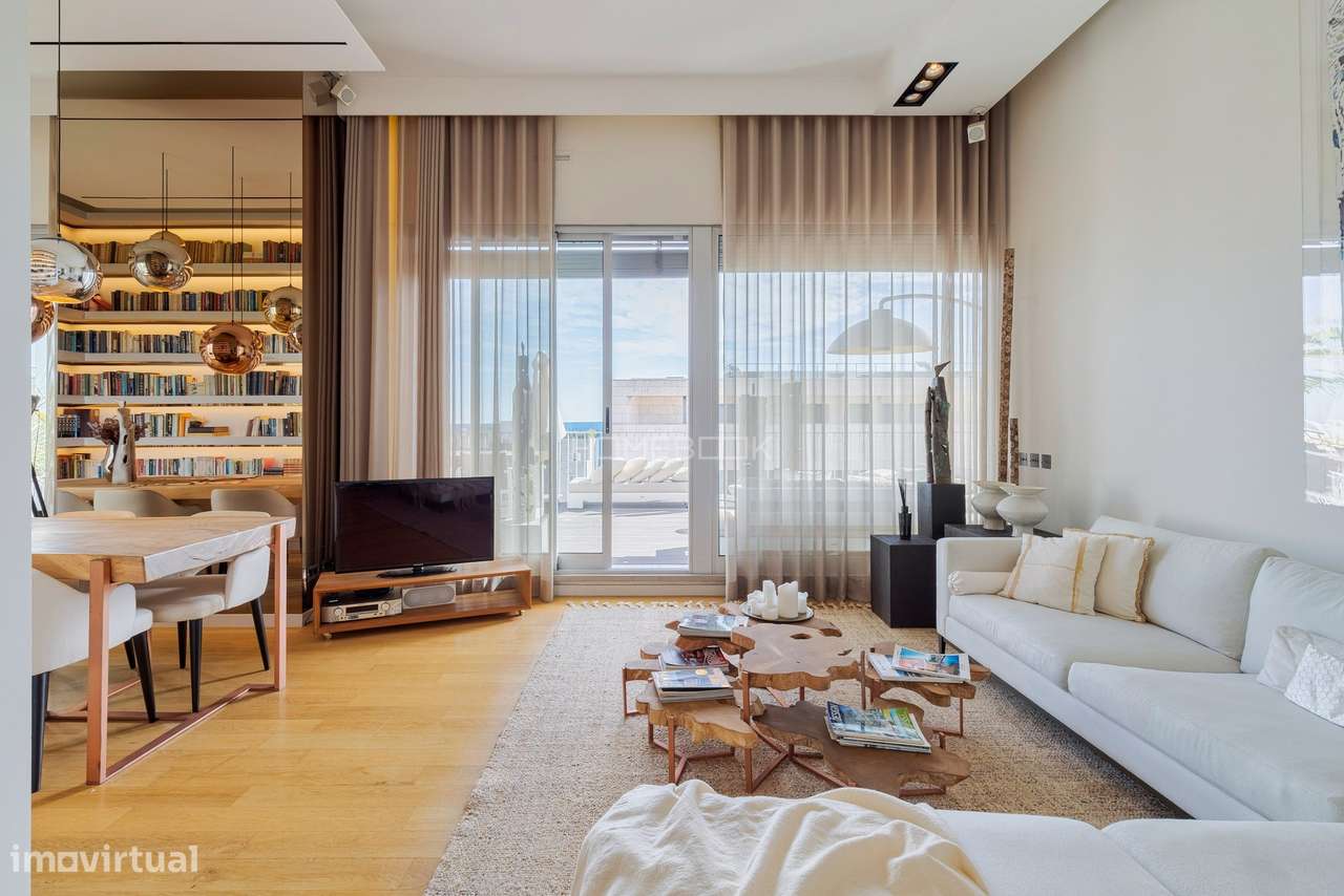 Penthouse com Terraço Panorâmico, Vista rio e Design de Interiores de - Grande imagem: 5/37