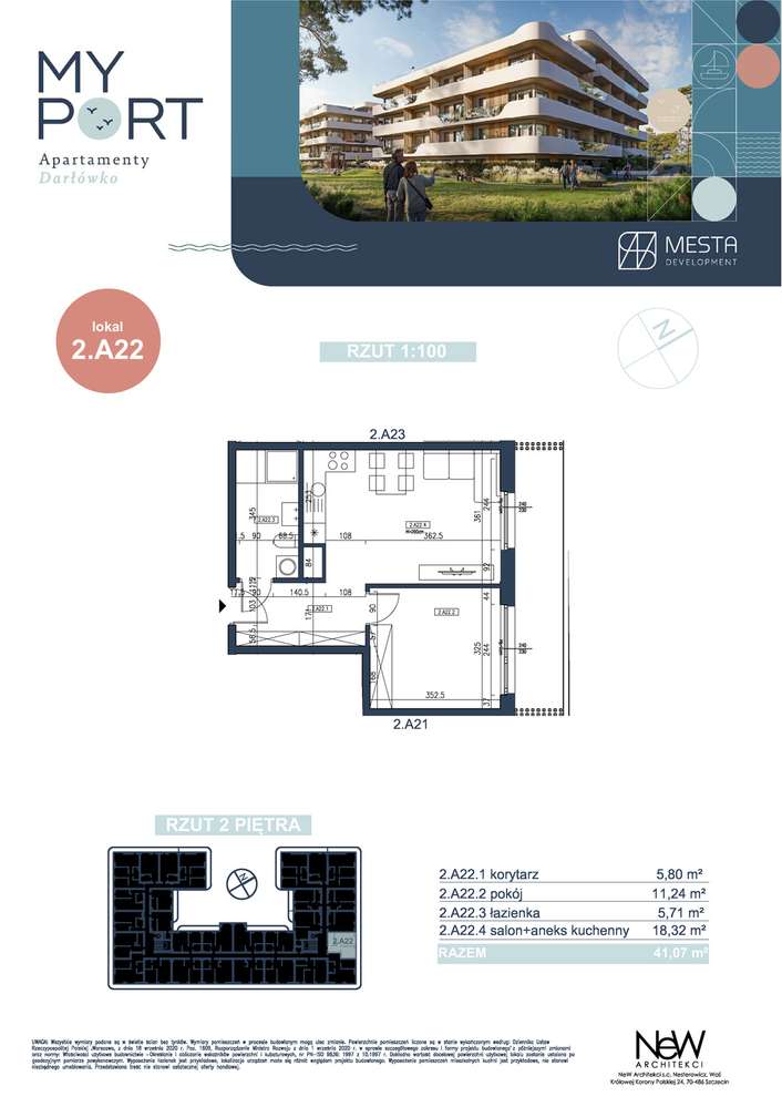 MyPort Apartamenty Darłówko - 2.A22