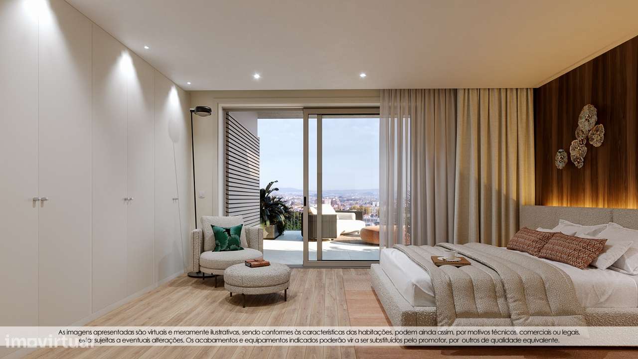 T2 Novo com Terraço (13,87m2) com vistas para o Parque em Canidelo.-27