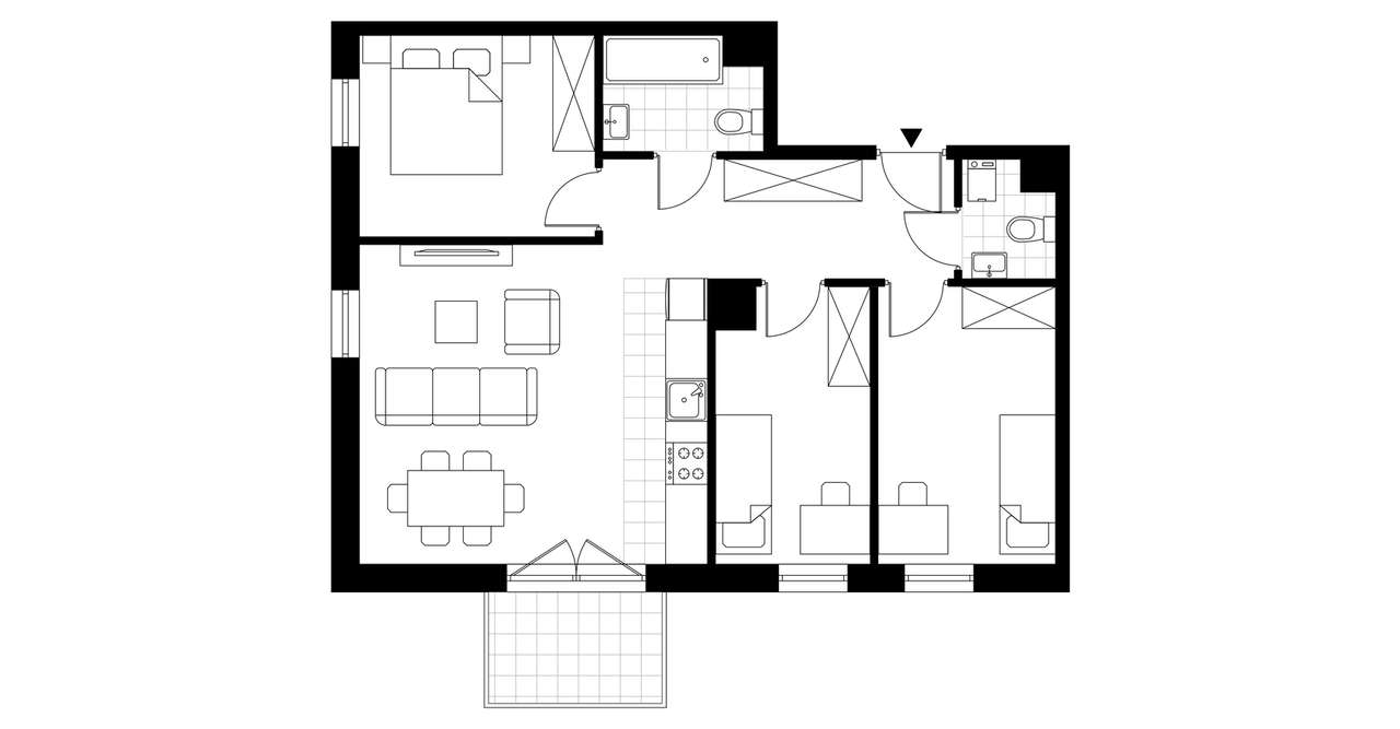 Skandinavia | mieszkanie 4-pok. | A.3.46 - Pełny obrazek: 3/8