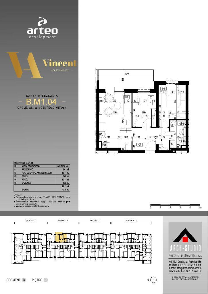 Mieszkanie 3 pokojowe - Apartamenty Vincent
