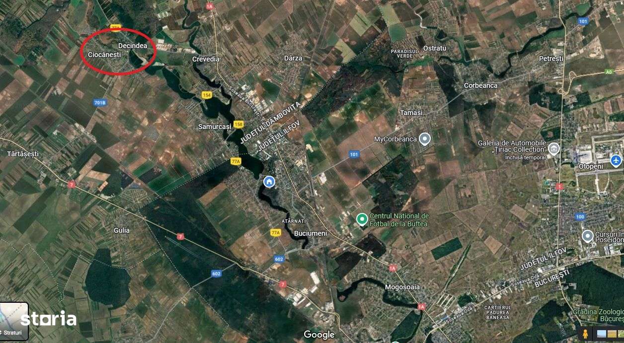 Teren de vânzare – Ciocănești, Dâmbovița – la asfalt, cu pădure în spa-2