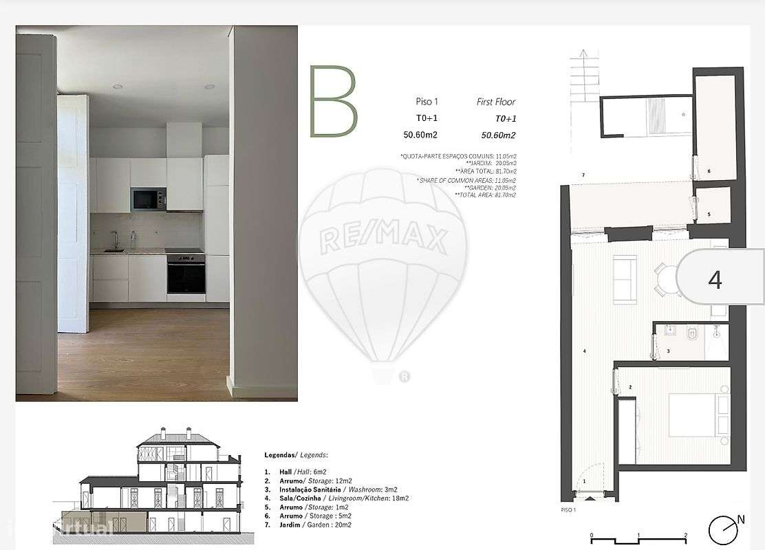 Apartamento T1 para venda - Grande imagem: 2/13