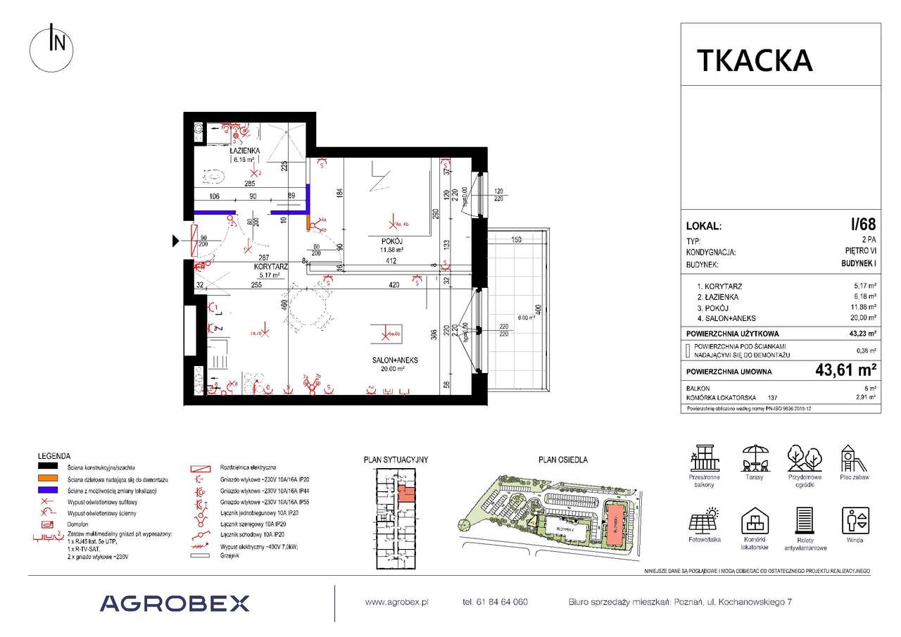 Osiedle Tkacka | mieszkanie 2-pok. | I-68 - Pełny obrazek: 2/7
